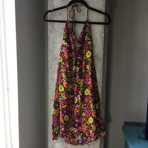 Free People Floral Summer Beach Halter Dress
